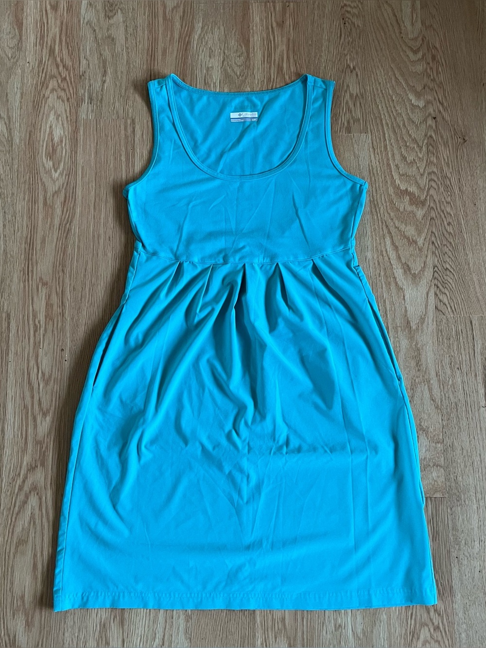 Columbia Marakesh Maven Omni-Shade Dress Size S Blue Sleeveless Pockets